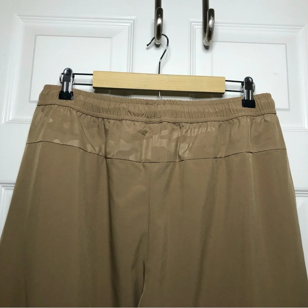 Travels Together By You Ruched Drawstring Waist Pocket Lightweight Khaki Pants L